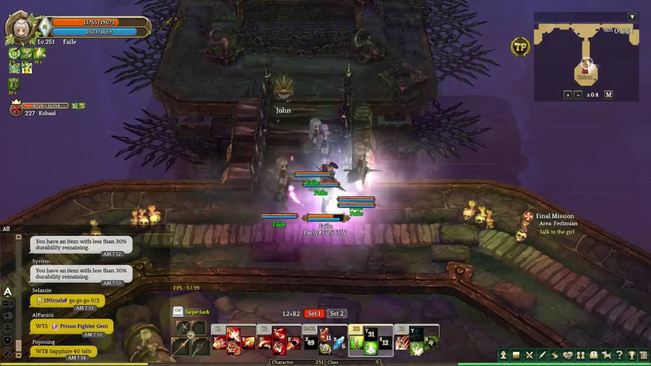Tree of Savior - Spear Shinobi Dungeon 200 Duo SpeedRun
