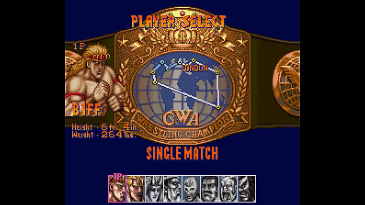 Saturday Night Slam Masters (Super Nintendo) - (Longplay - Biff Slamkovich | Hard Difficulty)