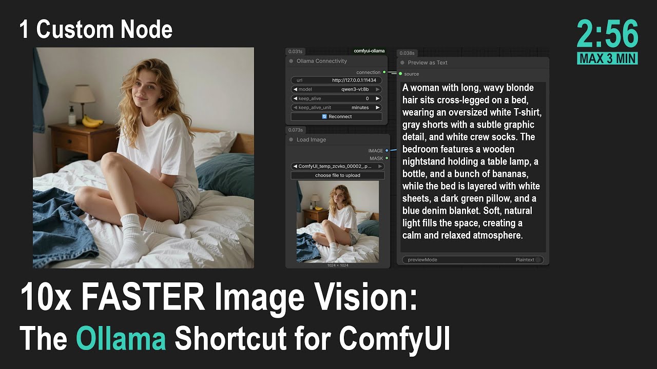 🟢 How to use Ollama in ComfyUI: 10x Faster Image Vision & Auto-Prompting (ComfyUI Shortcut)