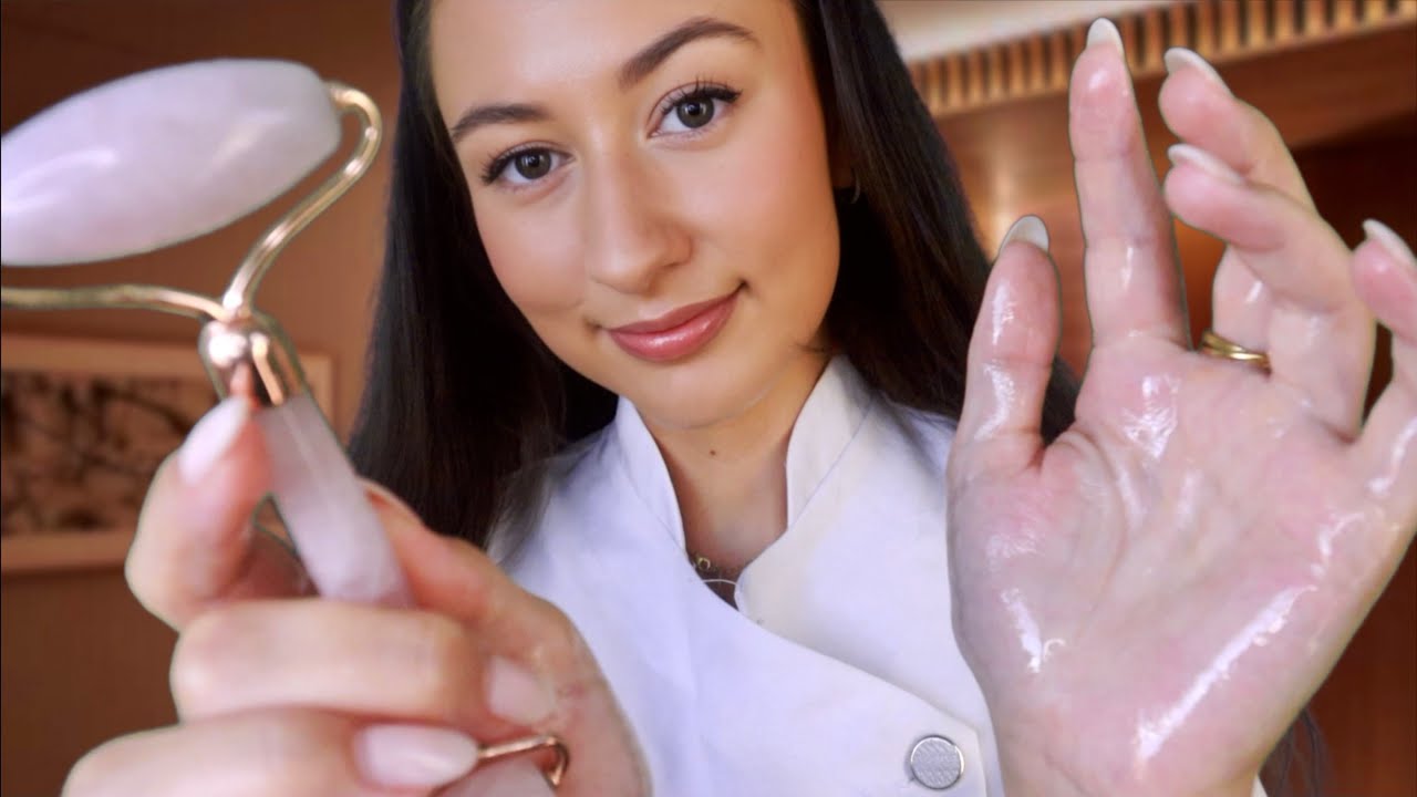 ASMR Most RELAXING Facial Treatment for Sleep 😴 Skincare, Face Massage & Layered Sounds