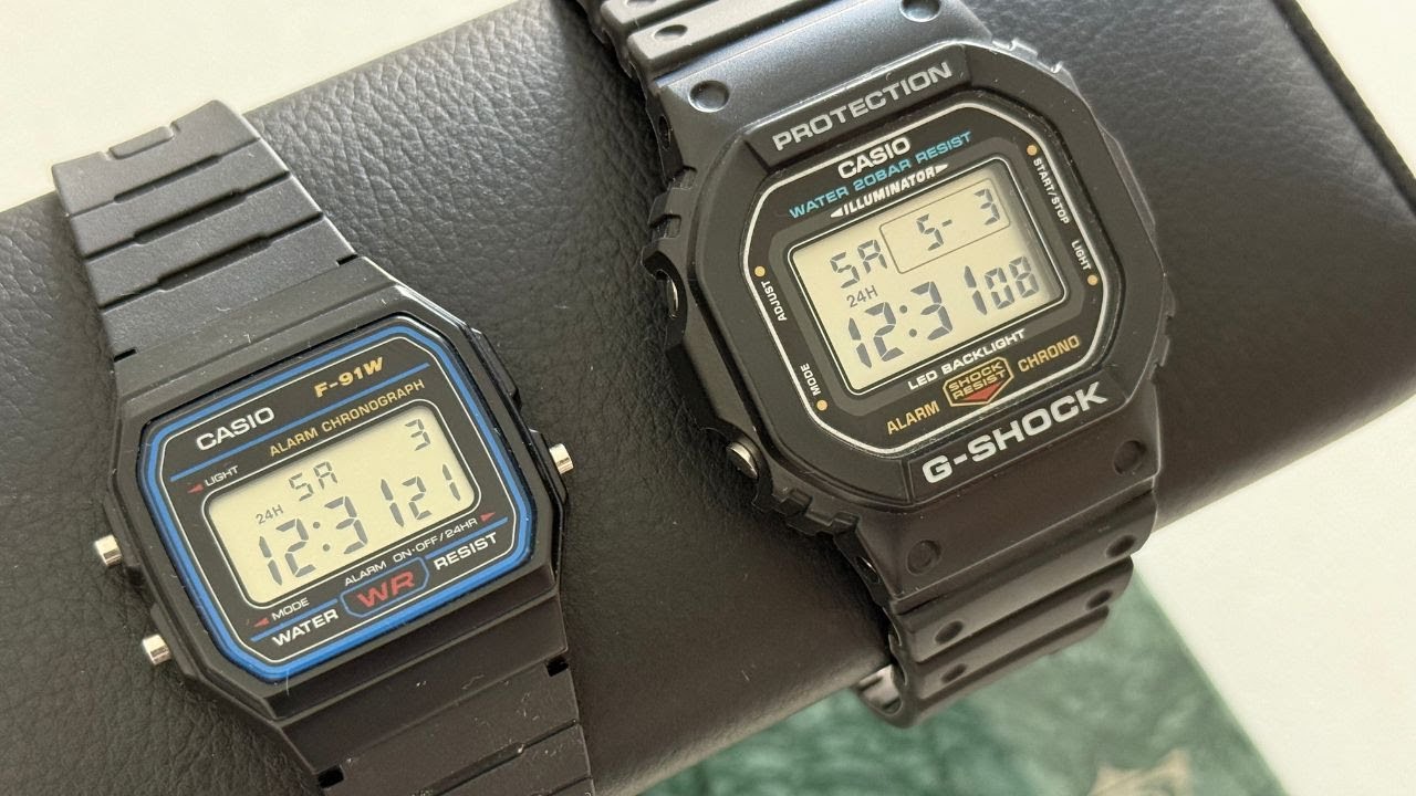 Casio G-Shock DW-5600UE vs Casio F91W: What is the best Casio digital watch to buy?