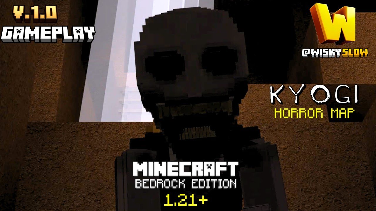 KYOGI: Horror map V.1.0 GAMEPLAY map for Minecraft Bedrock 1.21+