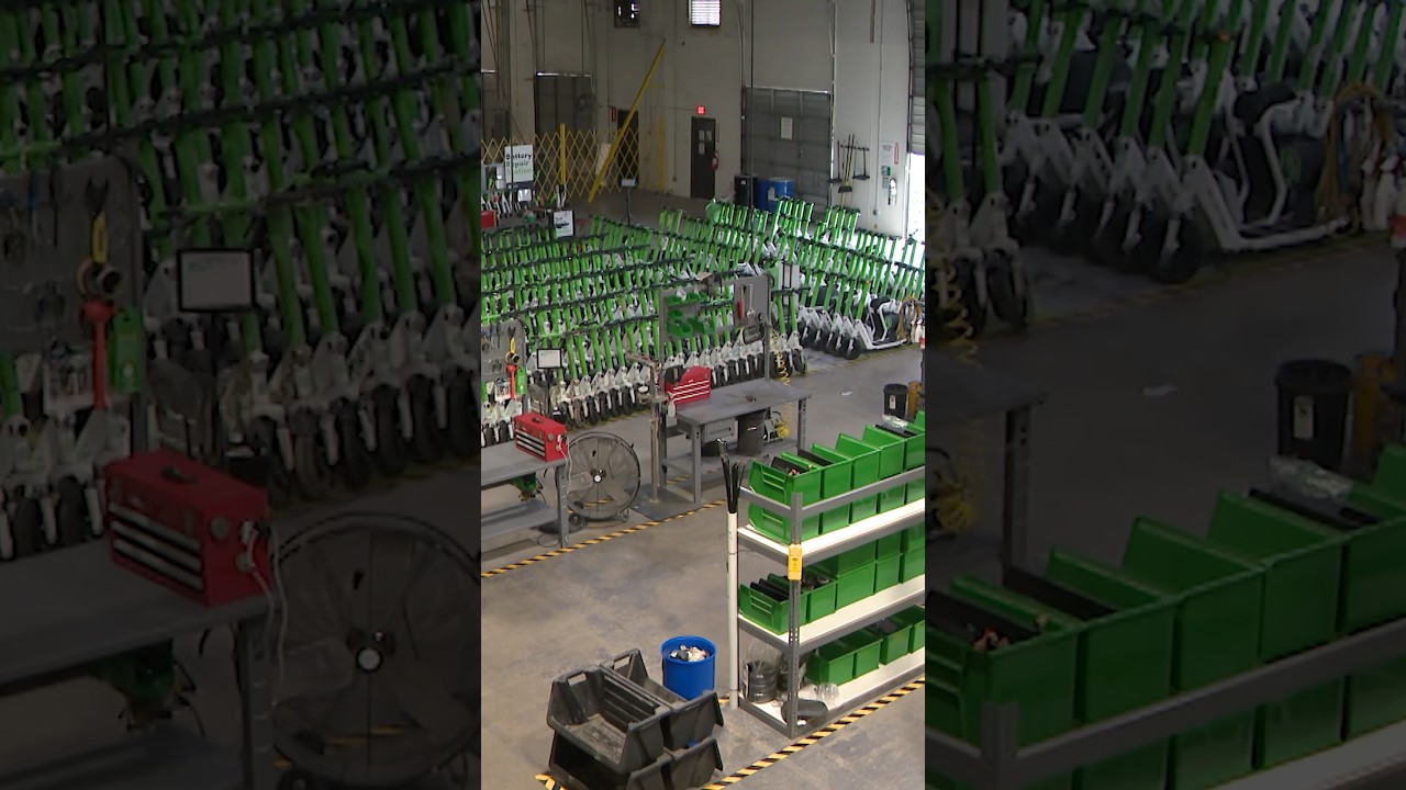 Inside Lime&rsquo;s Austin scooter warehouse #austin #scooter