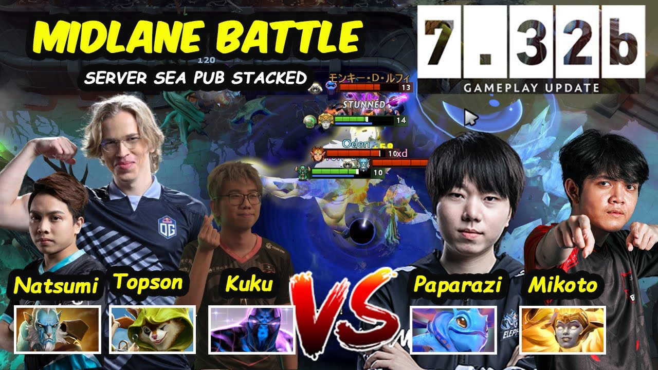 T1.Topson Hoodwink Kuku Natsumi vs Paparazi Mikoto SEA PUB SUPERSTAR STACKED New Patch 7.32b Dota 2