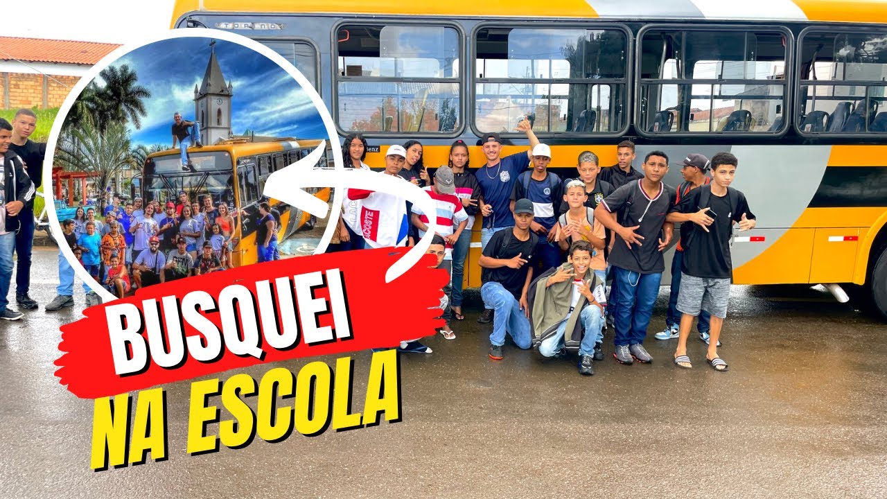 Busquei alunos na escola com o &ocirc;nibus qualificado 🤪🤪