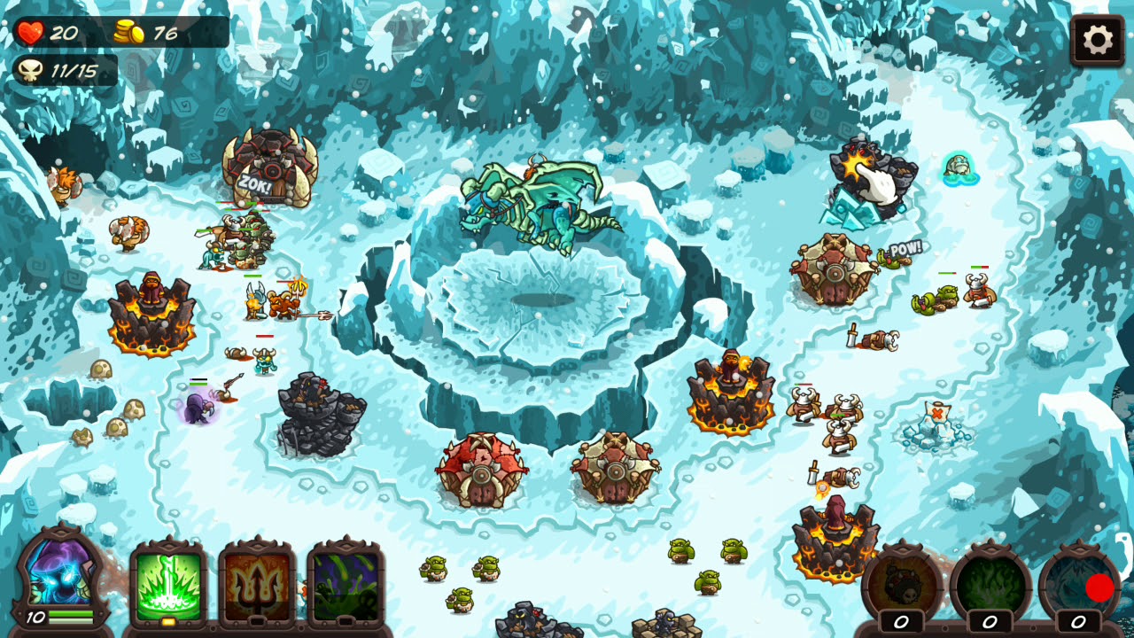 Kingdom Rush Vengeance - Jokull's Nest - Campaign 3 Stars