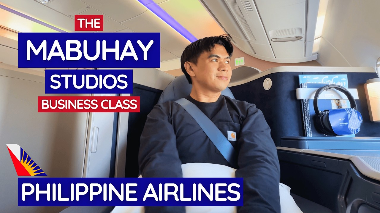 My First BUSINESS CLASS Experience! Philippine Airlines A350-1000