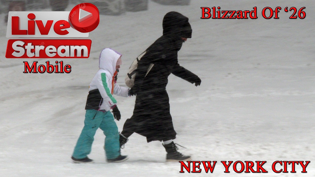 🔴LIVE BLIZZARD OF 2026 - New York City (Mobile)