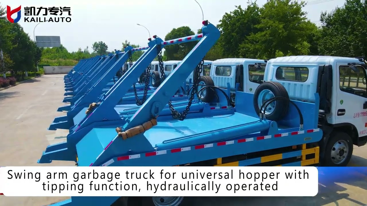 DFAC D9 Swing Arm Garbage Truck #swingarm #garbagecollection #automobile #cleaning
