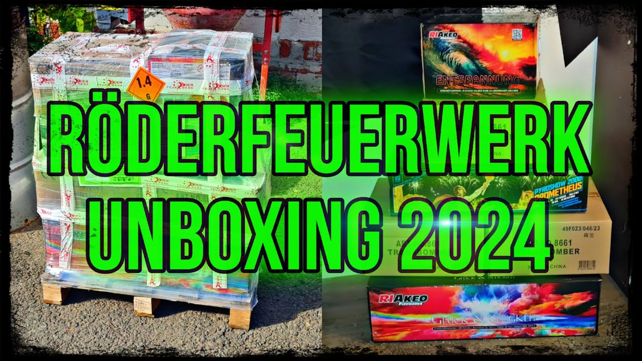 Röderfeuerwerk Unboxing 2024 | 🤯DAS erste RÖDER Unboxing 2024🔥 | [1000€] | PyroBunker