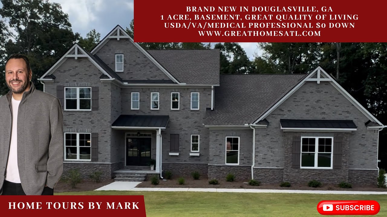 WOW! Brand New Luxury In Greater Atlanta, Basement, 1 Acre!