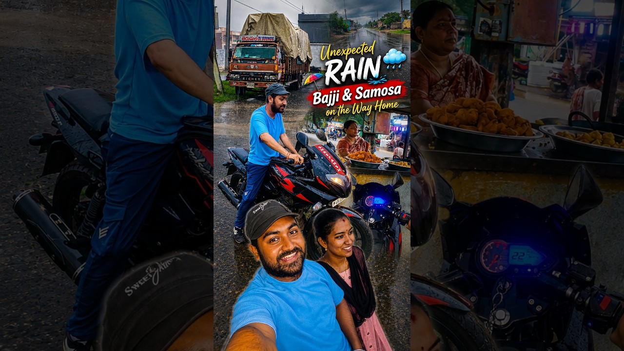 A Day in My Life | Unexpected Rain Changed Our Plans 🌧️ | Bajji & Samosa on the Way Home 😋 |