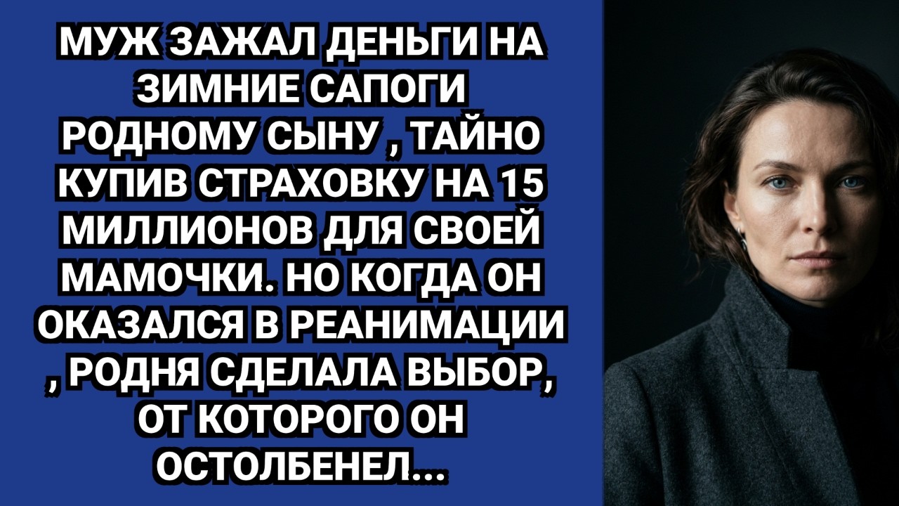 — Мои деньги — это мои деньги, а на ботинки сыну заработай сама!  — заявил наглый муж.