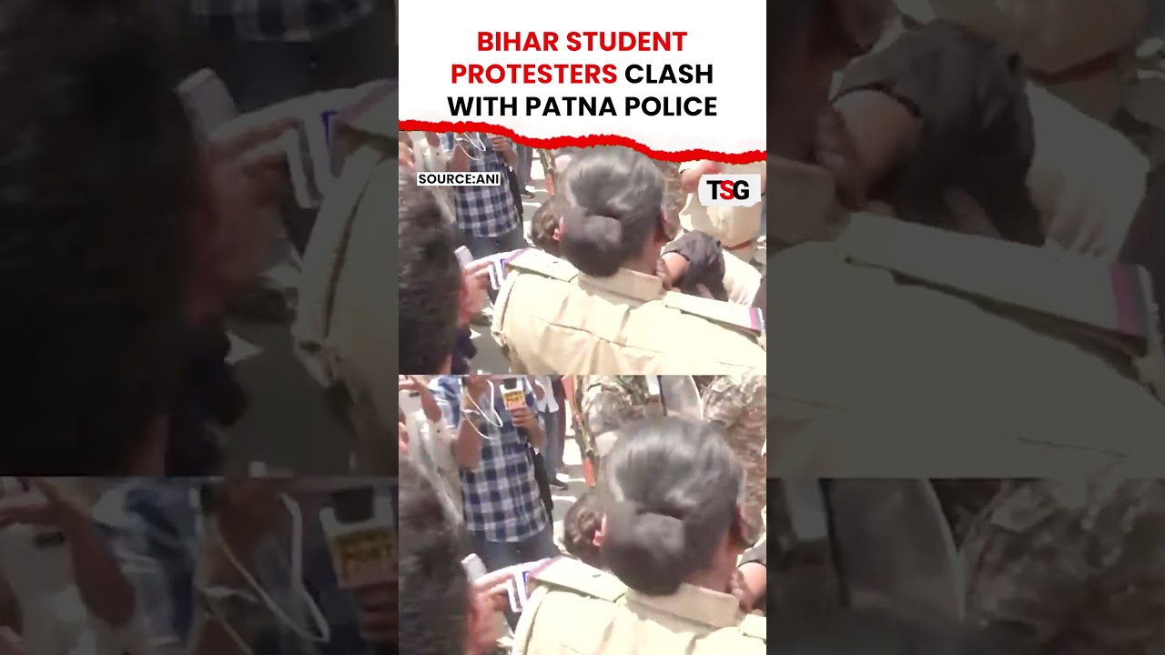 Patna Student Protest Erupts! Protesters Clash With Police During Raj Bhavan March | TSG