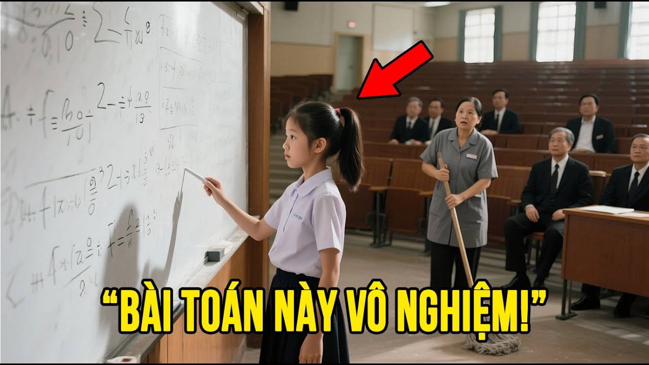 20 Giáo Sư Bó Tay Trước Bài Toán Khó – Con Gái 12 Tuổi Của Cô Lao Công  Giải Trong Vài Phút!