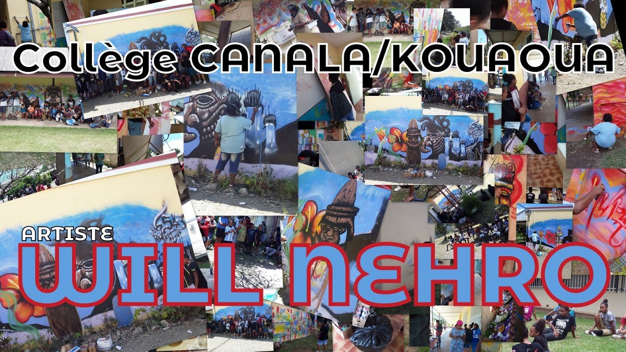 Street Art au Collège de Canala/Kouaoua avec Will Nehro
