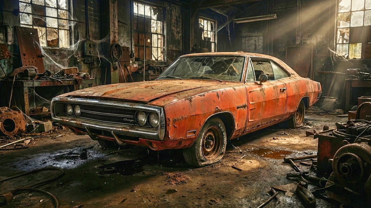 Abandoned 1970 Dodge Charger Restored to Perfection 🏁 | Most Satisfying Full ASMR Transformation
