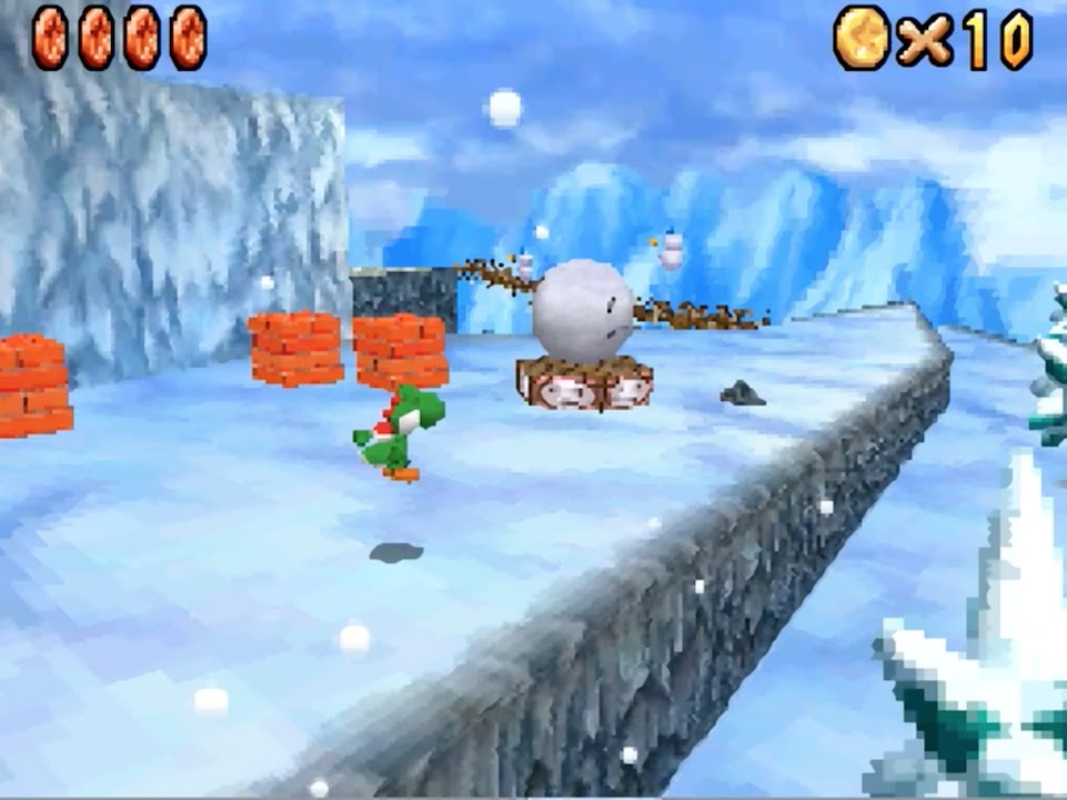 Super Mario 64 DS: Cool Cool Mountain (Frosty Slide for 8 Red Coins) [HD]