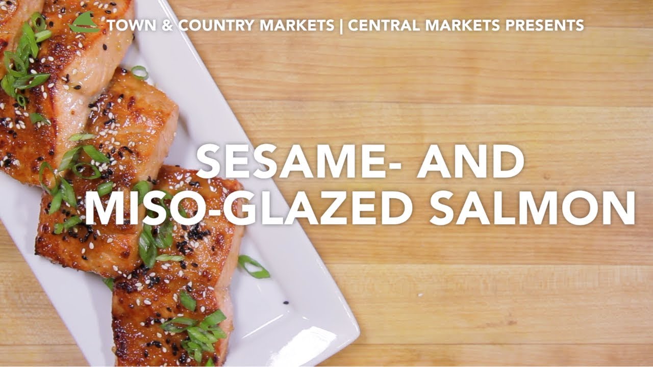Sesame- and Miso-Glazed Salmon