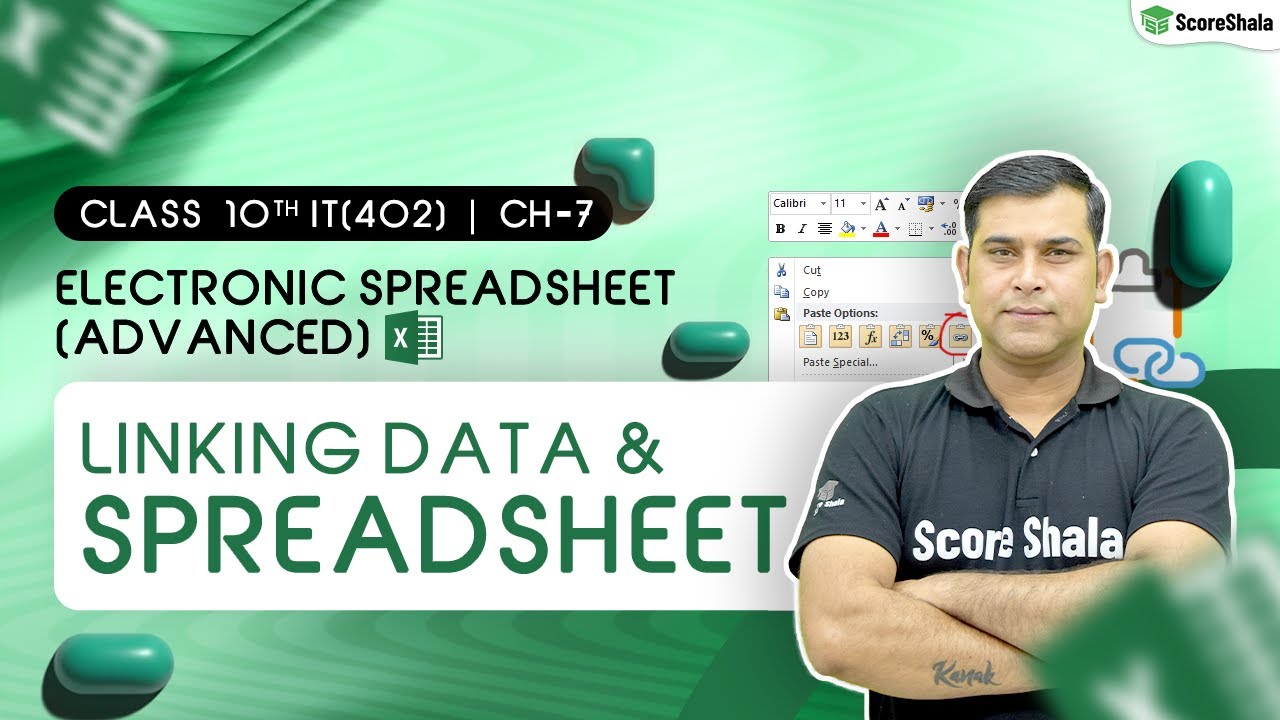 linking Data and Spreadsheet | Electronic Spreadsheet | Class 10th IT Unit 2 | 2023- 24