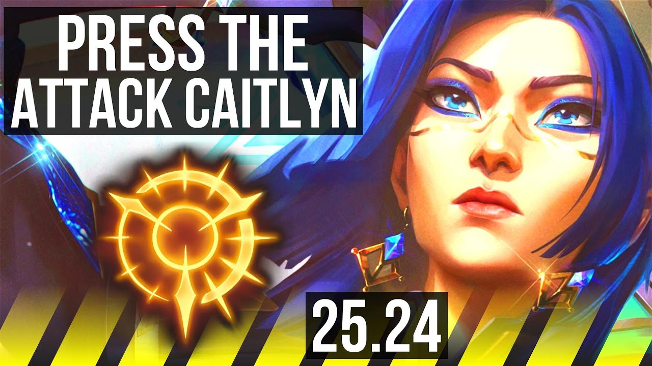 CAITLYN & Zoe vs JINX & Nami (ADC) | Press The Attack, 46K damage | NA Grandmaster | 25.24