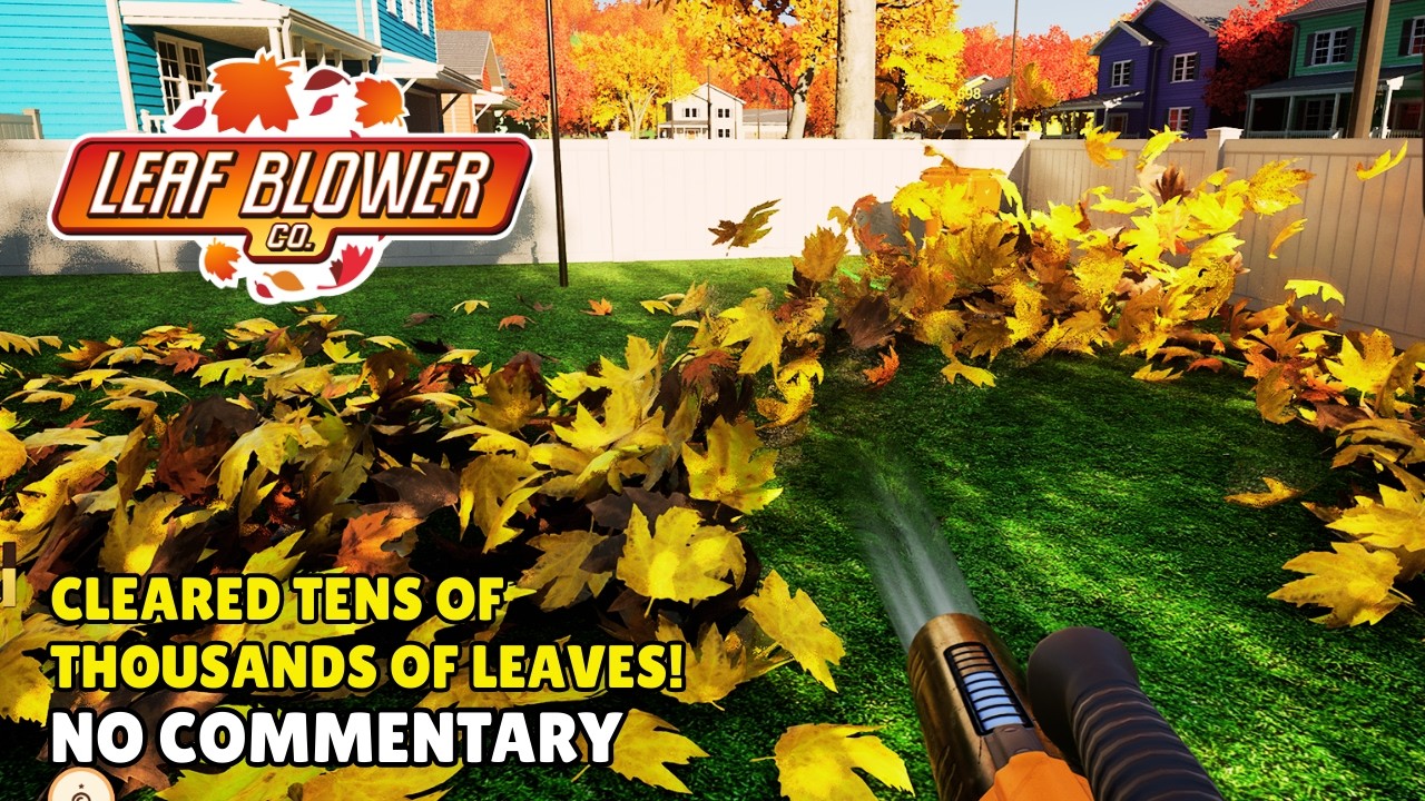 Cleared Tens of Thousands of Leaves! LEAF BLOWER CO. Gameplay | No Commentary - LONGPLAY