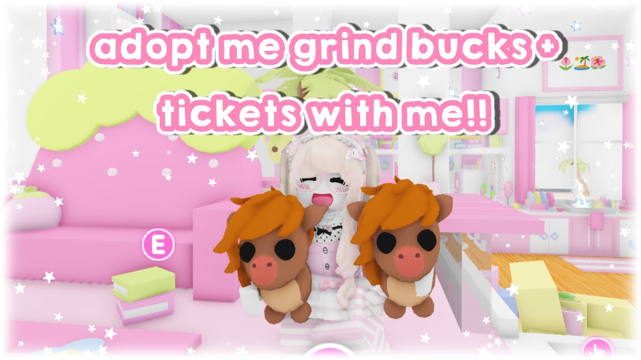 adopt me grind with me summer fair tickets and bucks!! 🌸| adopt me roblox