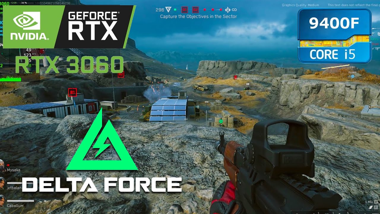 DELTA FORCE - RTX 3060 12GB - ALL SETTINGS I5 9400F 24GB RAM