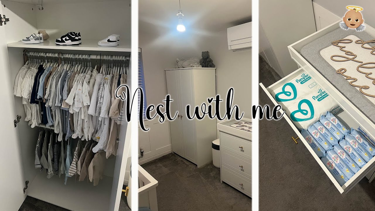 NEST AND ORGANISE WITH ME FOR BABY BOY!! *32 weeks pregnant*