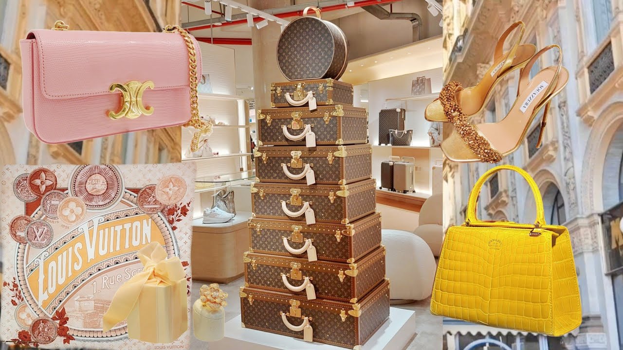Shopping in Milan: LV, GUCCI, CELINE, AQUAZURRA, CHLOÉ, ETRO... Luxury Shopping Vlog 2024.