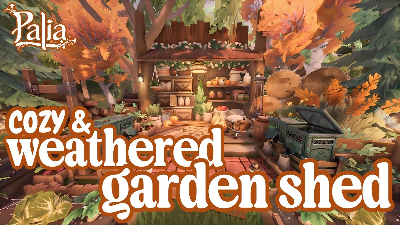 🌱🪴 Cozy Weathered Garden Shed // PALIA Decor Ideas