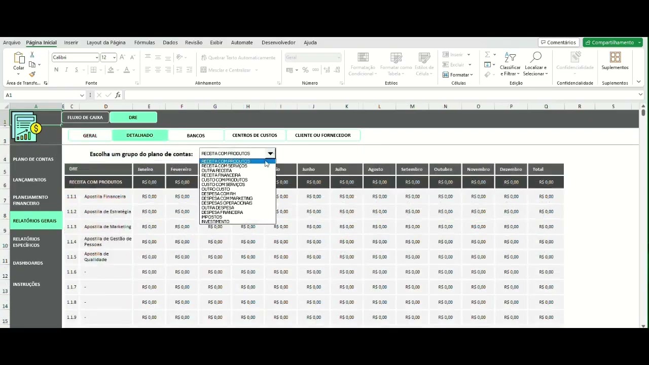 Transforme Suas Finanças com a Planilha Completa em Excel - Controle Total!