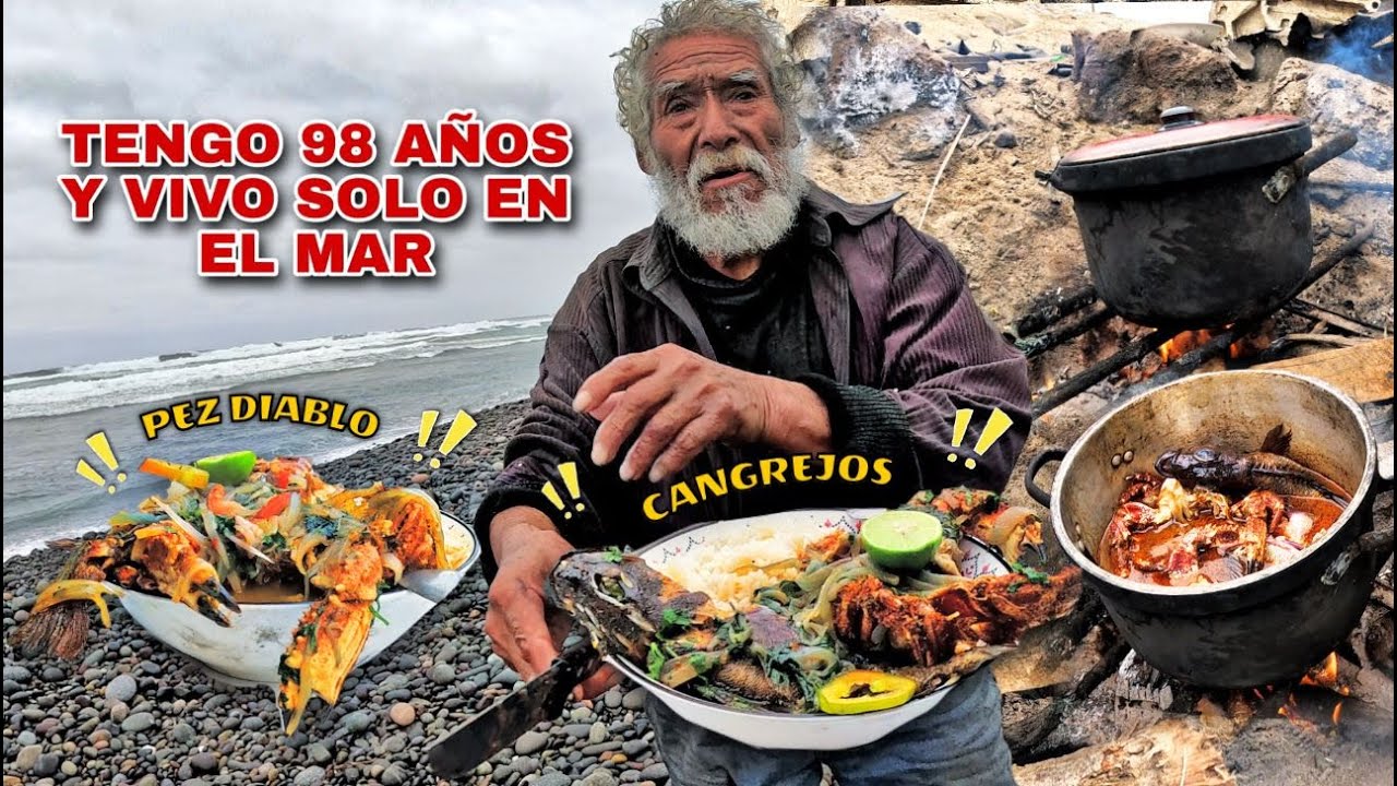 Regresamos al HOMBRE de 98 AÑOS que vive SOLO en el mar y esto fue lo que COCINAMOS - Don ZEUS