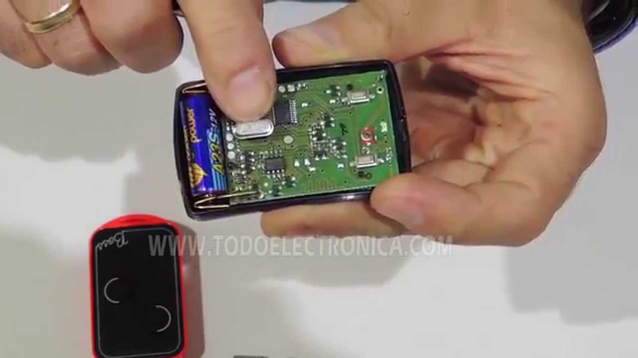 Copia duplicado mando garaje cristal cuarzo