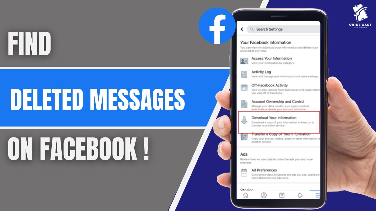 How to Find & Recover Deleted Facebook Messages (2025) – Messenger Chat Recovery Guide!