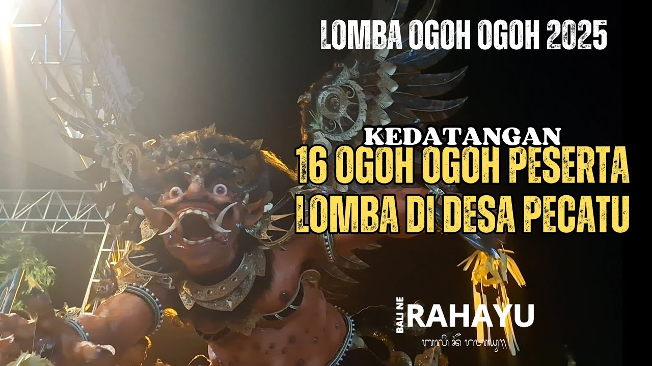 KEDATANGAN 16 OGOH OGOH DI LAPANGAN UMUM PECATU | LOMBA OGOH OGOH DESA PECATU 2025