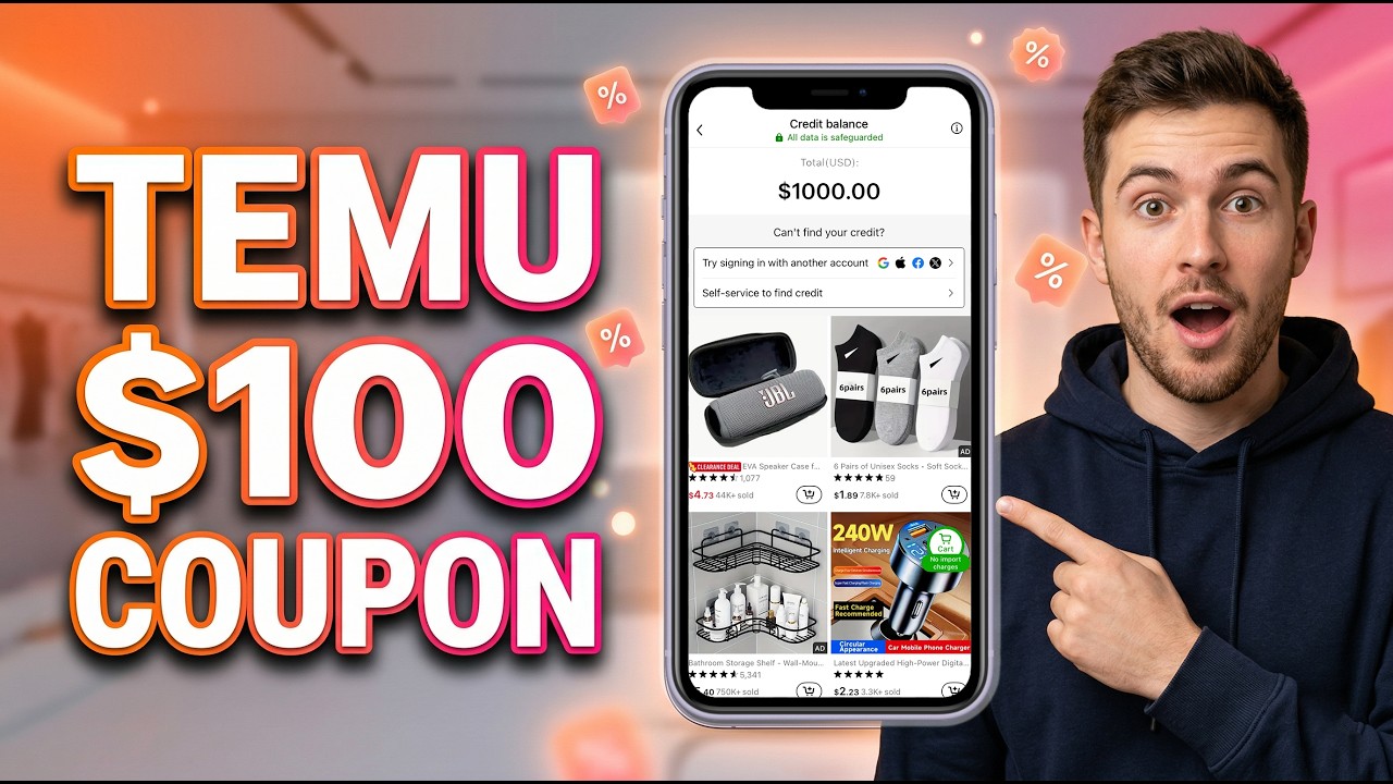Temu Coupon Code 2026 | How to Get $100 Temu Coupon Code | Get FREE Stuff on TEMU!
