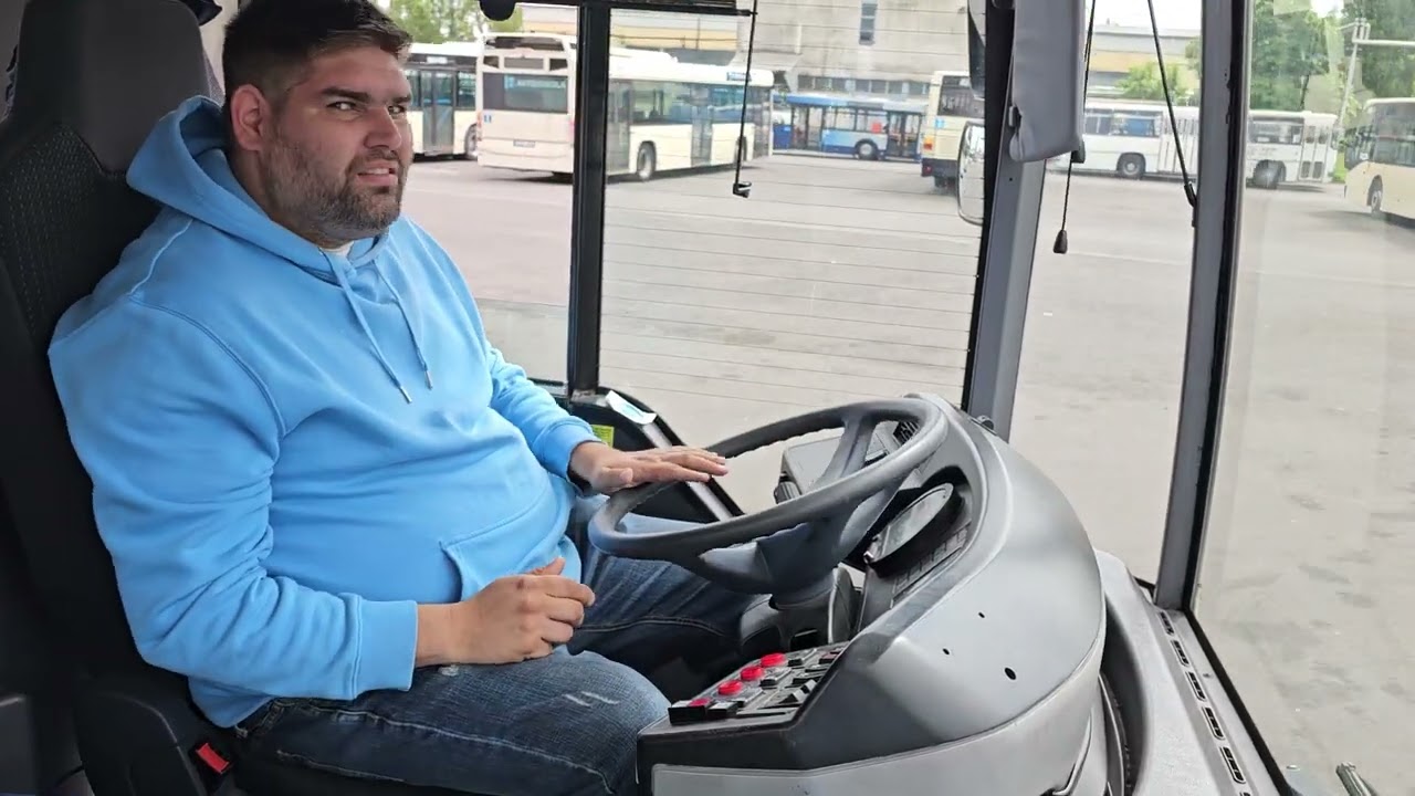 Buszt vezettem az Óbudai autóbuszgarázs nyílt napján 2025.05.24 szombat