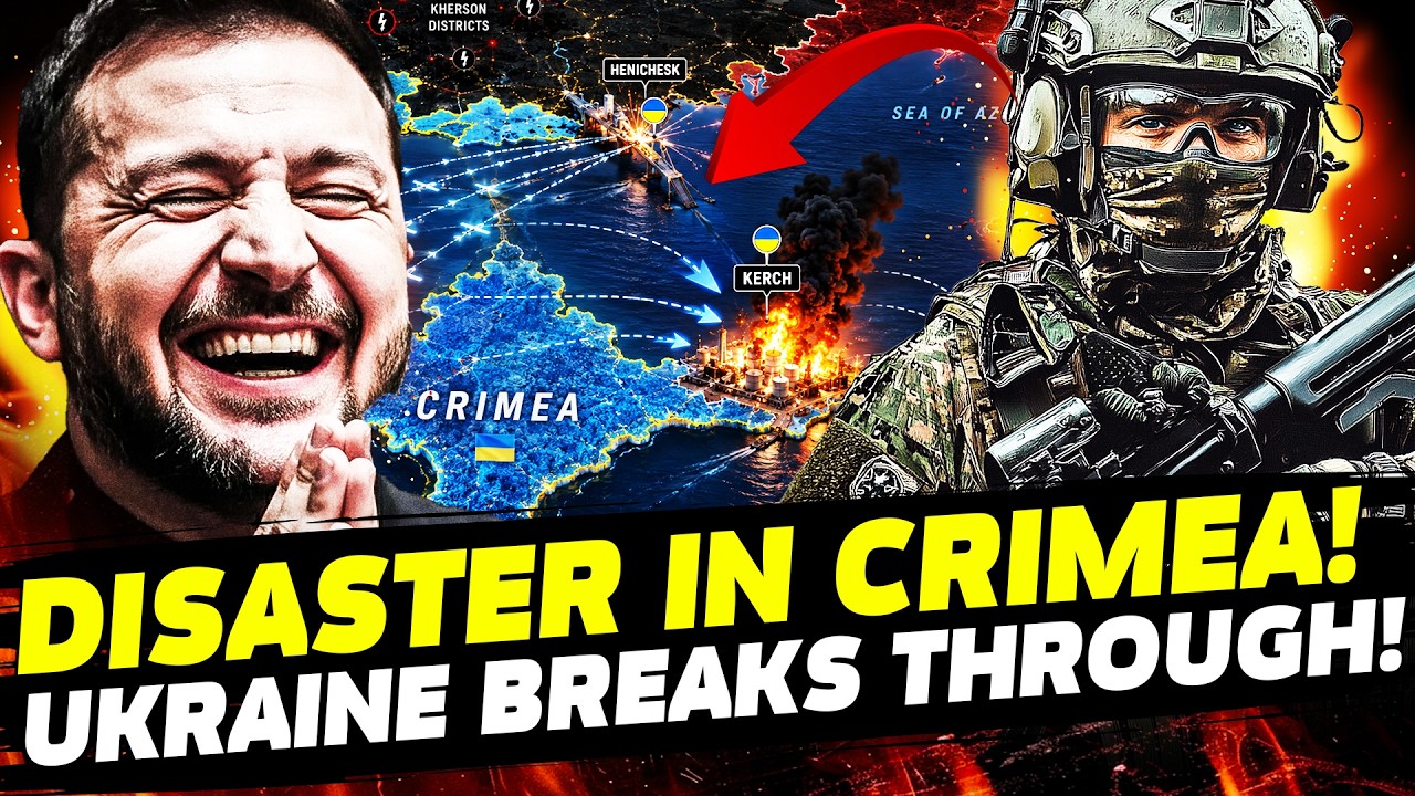 🔥THIS IS A NIGHTMARE FOR RUSSIA! UKRAINIAN DRONE SWARM DEVASTATES CRIMEA! IT'S HELL IN THERE!