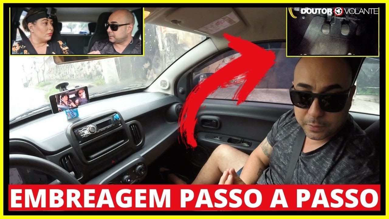 TREINO DE EMBREAGEM NA SUBIDA COM VAGA DE SHOPPING - DR.VOLANTE AUTO ESCOLA ONLINE