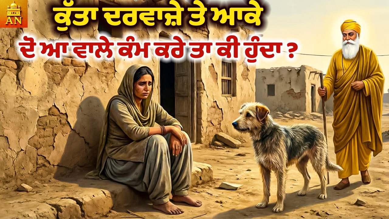ਗੁਰੂ ਨਾਨਕ ਦੇਵ ਜੀ ਕਥਾ ਕੁੱਤਾ ਦਰਵਾਜ਼ੇ ਤੇ ਦੋ ਆ ਕੰਮ ਕਰੇ ਕੀ ਹੁੰਦਾ Guru Nanak Dev Ji Shabad Guru Nanak Story