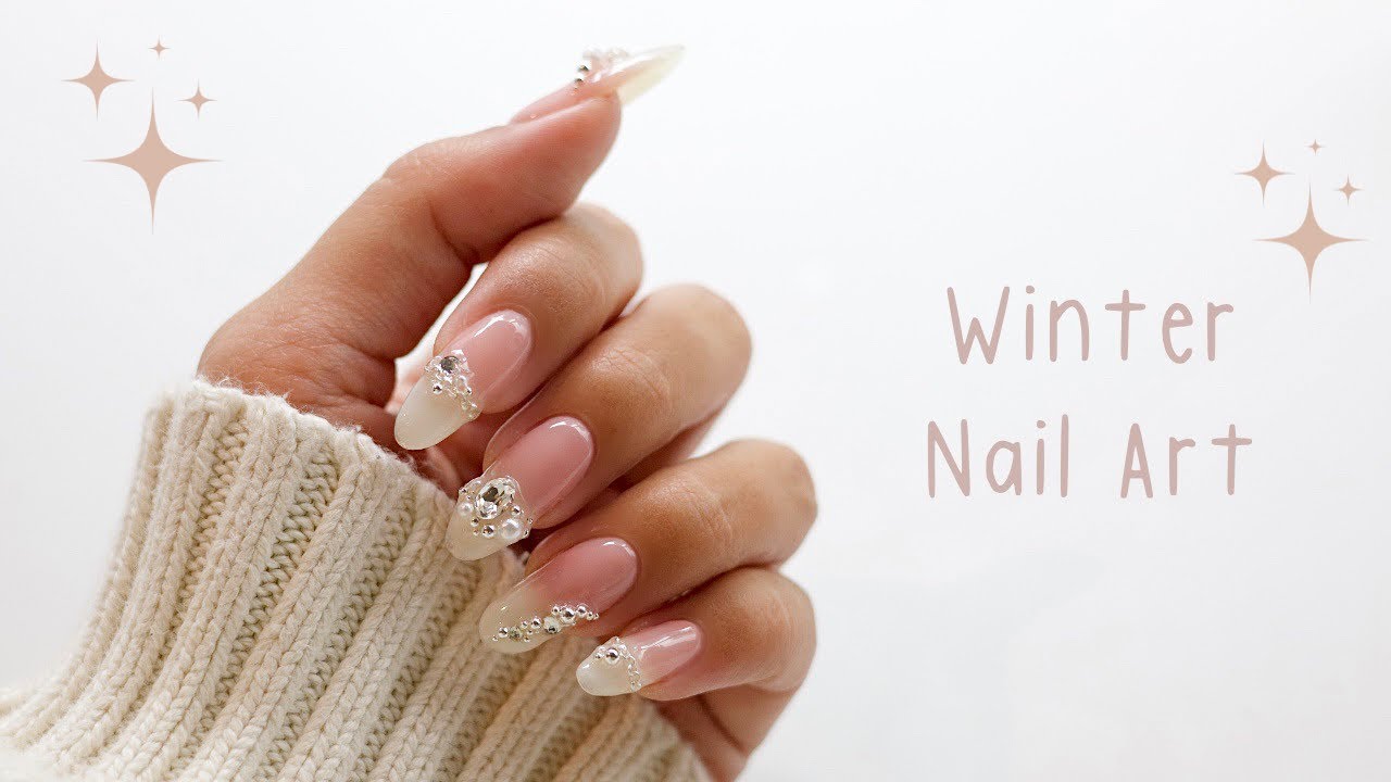 Winter Nail Art | Testing JELLO JELLO One Kill Remover | Gel nails at home with me | Natural nails