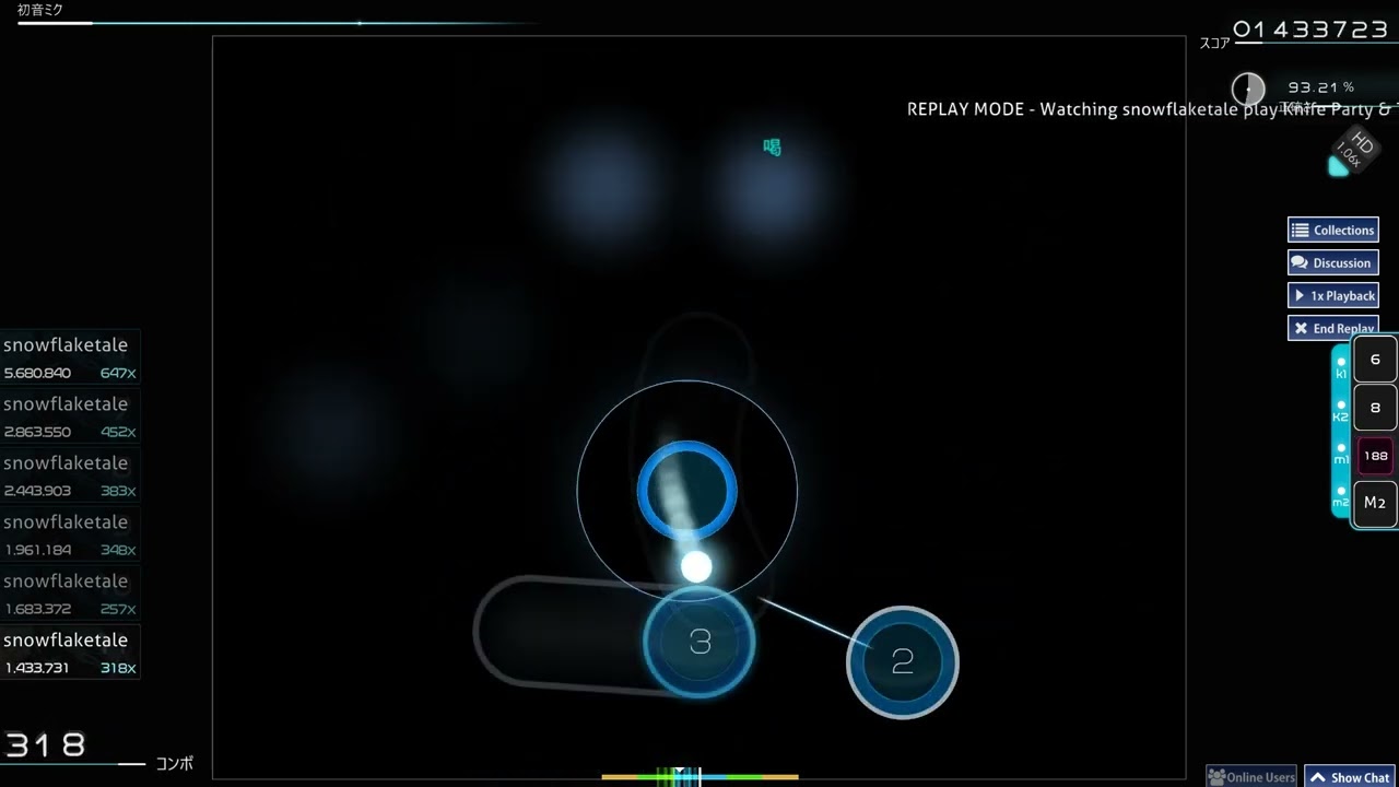 【Osu 3.75*】Knife Party & Tom Morello - Battle Sirens (RIOT Remix) 94.44% FC 46pp HD
