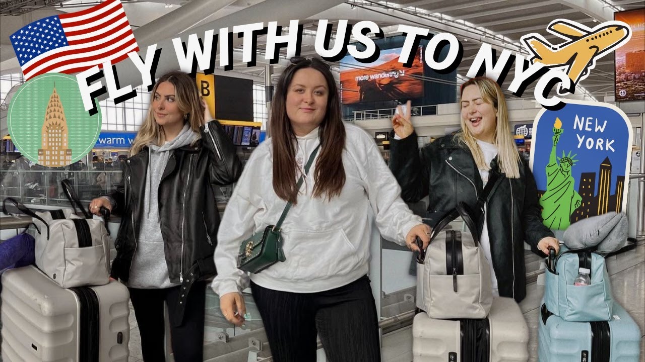 PACK & FLY WITH US TO NYC ✈️🚕🗽🍎 last minute trip | New York Day 1 (March 2023) Amy Astrid