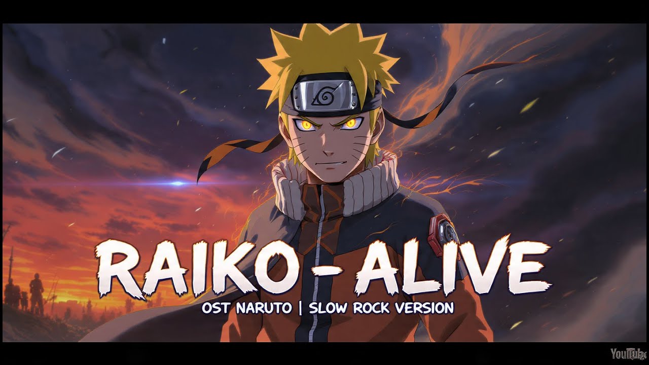 Raiko - Alive (OST. Naruto Ending 1) | Slow Rock Version Cover by AI Romi
