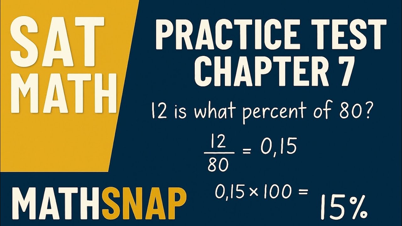 Percent | 7-12 Practice Test Chapter 7 | Acing the New SAT MATH book