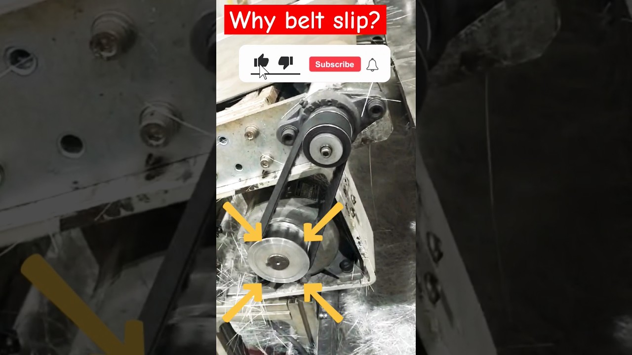 🤔why belt slip ?|#shorts #youtubeshorts #viral #video #machinery#machine #robotics #robot #pulley