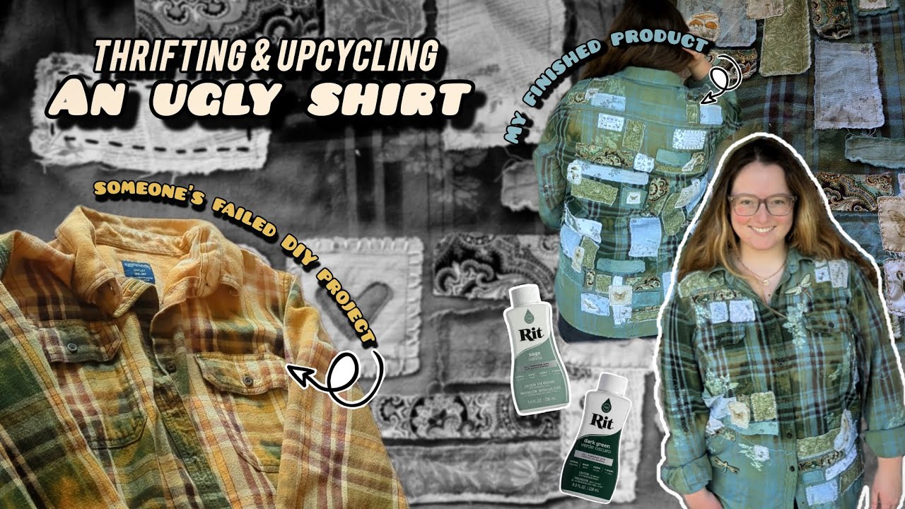 Ucycling a Failed DIY Shirt from Goodwill || Patchwork Boho Vibes 💫