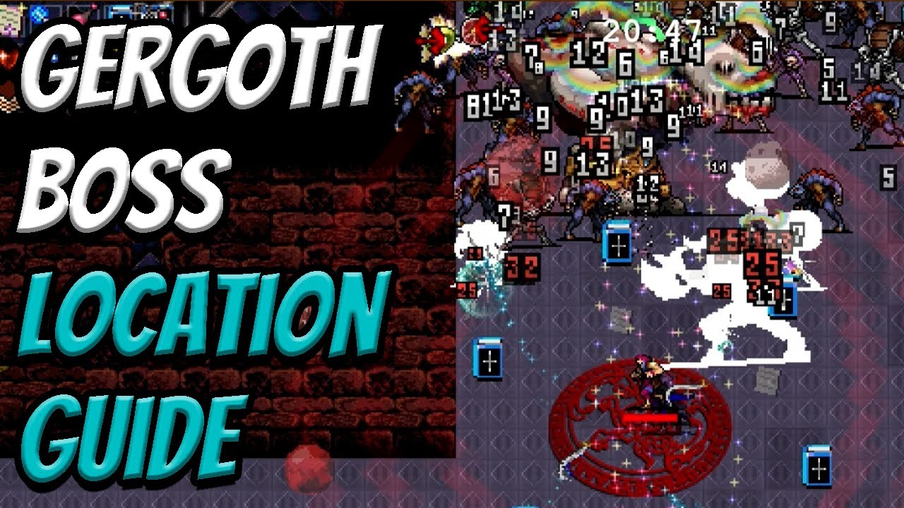 Where to find the Gergoth boss fight (full path) | Vampire Survivors Ode To Castlevania DLC
