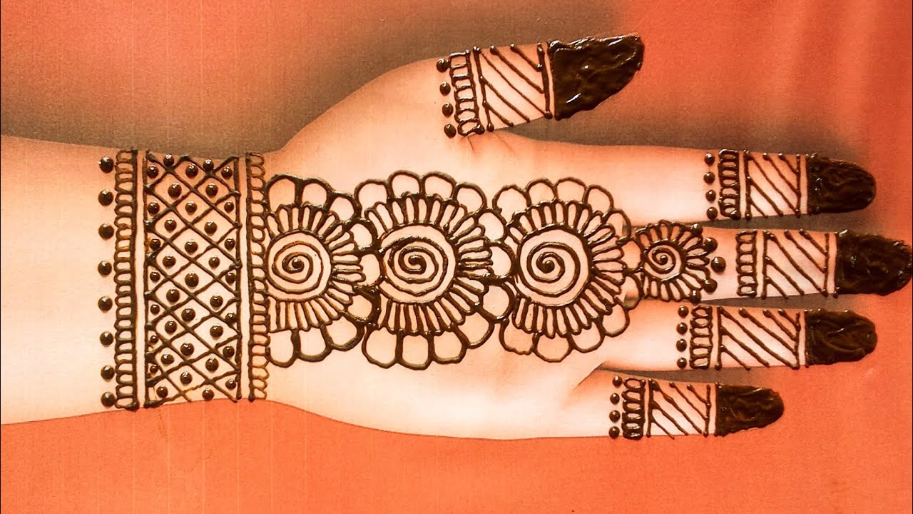 Simple mehndi design | front hand mehndi design| easy mehndi design| mehndi ki design|mehndi design|